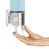 simplehuman Triple Wall Mount Shower Pump, 3 x 15 fl. oz. Shampoo