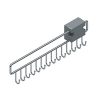 Starax 18 in 14 Hook Chrome Color Pull-Out Sliding Mount Belt