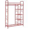BrylaneHome 5-Tier Metal Closet with Hanging Rod