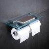 Hiendure Toilet Paper Holder,Double Bathroom Roll Tissue Holders