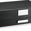 Glenor Co Mens Valet/Dresser Organizer - Luxury 12 Slot Jewelry Accessories Box