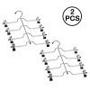 4 Tier Pants Hanger, 2 Pack Trouser Hanger Skirt Hangers