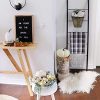 Towel/Blanket Ladder - Rustic Decorative Metal Leaning Ladder Rack