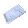 Gnirue Natural Marble Tray, Kitchen Bathroom Storage Organizer