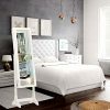 BASTUO Jewelry Cabinet Lockable Free Standing Jewelry Armoire Storage Organizer