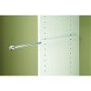 Easy Track Sliding Wardrobe Rod - Effortless Closet Organization in White