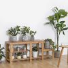 SONGMICS Bamboo Shoe Bench  Entryway Storage Rack