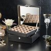 Glenor Co Classic 50 Slot Jewelry Box Earrings Organizer