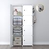YOZO Modular Wardrobe Portable Clothes Closet Garment Rack