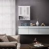 Wall Cabinet - Optimize Your Space with Hanging Bathroom Storage, Elegant White Wooden Organizer for Smart Storage