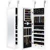 Best Choice Products Wall Door Mounted Locking Mirror Jewelry