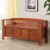 Linon Home Decor Storage Bench with Short Split Seat Storage