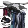 StorageMaid Motorized Tie Rack Organizer for Closet with LED Lights