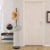 MyGift Modern 66-Inch Chrome-Plated Metal 6-Hook Coat Stand