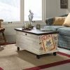 Sauder Eden Rue Rolling Chest, White Plank finish