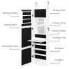 Best Choice Products Full Length Hanging Mirror Jewelry Armoire Cabinet