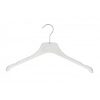 NAHANCO Acrylic Premium Shirt Hanger, 17", Clear