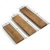 Rustic Farmhouse 3 Tier Floating Wood Shelf - Floating Wall Shelves