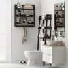 UTEX 3 Tier Bathroom Shelf Wall Mounted with Towel Hooks