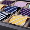 Tie Storage Organizer for 12 Men Ties with Large Display Window and Gift Box