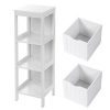 VASAGLE Floor Cabinet Multifunctional Bathroom Storage Organizer