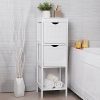 VASAGLE Floor Cabinet Multifunctional Bathroom Storage Organizer
