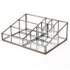 Hersoo Glass Makeup Organizer Cosmetic Storage for Vanity