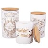 Harry Potter Marauder's Map Porcelain 3 Piece Canister Set