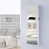 GISSAR Full Length Mirror Jewelry Cabinet, 6 LEDs Jewelry
