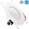 6 Inch LED Recessed Lighting - Adjustable, Energy Star Certified, Dimmable Downlights for New Construction and Retrofit - 4 Pack, 3000K Warm White 🌟