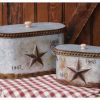 Your Heart's Delight Embossed Star Nested Canisters with Lid Set