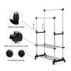 SUNPACE Clothing Garment Rack Adjustable Height Double Hanging Rail
