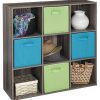 9-Cube Organizer for Versatile Storage: Perfect for Home, Office, or Playroom