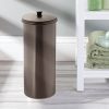 iDesign Kent Plastic Toilet Paper Tissue Roll Reserve Canister
