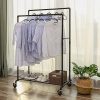 SONGMICS Industrial Pipe Double Rail Wheels with Commercial Grade Clothing