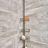 InterDesign Twigz Metal Wire Tension Rod Corner Shower Caddy