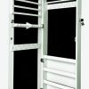 Beauty Lockup Hanging Jewelry Box with Mirror | Premium Storage and Display Case with Lock for a Well-Organized and Stylish Collection
