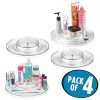 mDesign Spinning 2-Tier Lazy Susan Turntable Storage Tray