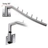 Sumnacon 12.6" Wall Mounted Clothes Hanger Rack, Set of 2 Stainless Steel
