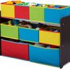 Delta Children Deluxe Multi-Bin Toy Organizer with Storage Bins