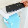 Dehub Toilet Paper Holder With Storage Shelf Suction Cup Toilet Paper