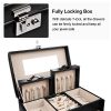Homde Jewelry Box Girls Fully Locking Organizer for Necklace Earrings