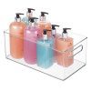 mDesign Deep Plastic Storage Bin Tote with Handles for Organizing Cosmetics