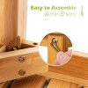 OasisCraft Bamboo Shower Chair with Free Soap Dish