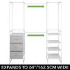mDesign Modular Closet Organizer System, Storage Unit