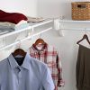 EZ Shelf - DIY Closet Organizer Kit - Expandable to 12.2 ft. of Hanging & Shelf