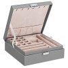 BEWISHOME Jewelry Box for Women 35 Compartments Jewelry Organizer