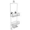 Rustproof Stainless Steel Shower Caddy – Dual Installation, Multi-Shelf Organizer