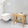 OasisCraft Bamboo Shower Chair with Free Soap Dish