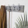 Vintage Rustic Coat Rack -Authentic Barn Wood Hanger Rack for Towels